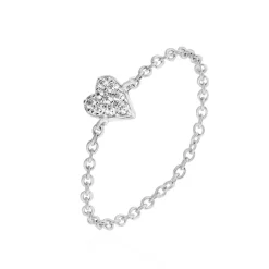 Marc Orian Bagues De Promesse|Bagues Fantaisie > Bague Hetty Argent Blanc Oxyde De Zirconium