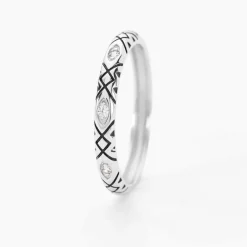Marc Orian Bijoux Zirconium|Bagues > Bague Imogen Argent Blanc Oxyde De Zirconium