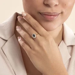 Bague Insaf Plaqué Or Jaune Oxyde De Zirconium