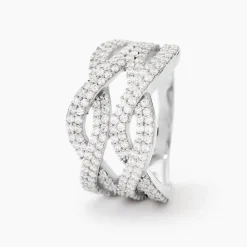 Marc Orian Bagues Fantaisie|Bijoux Zirconium > Bague Ireneo Argent Blanc Oxyde De Zirconium