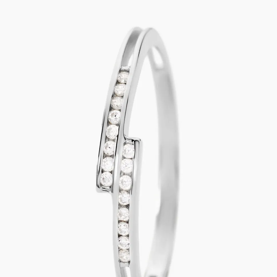Bague Iryna Argent Blanc Oxyde De Zirconium