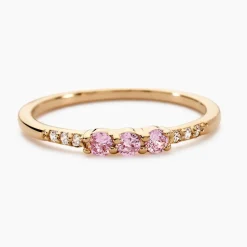 Bague Isaline Plaque Or Jaune Oxyde De Zirconium