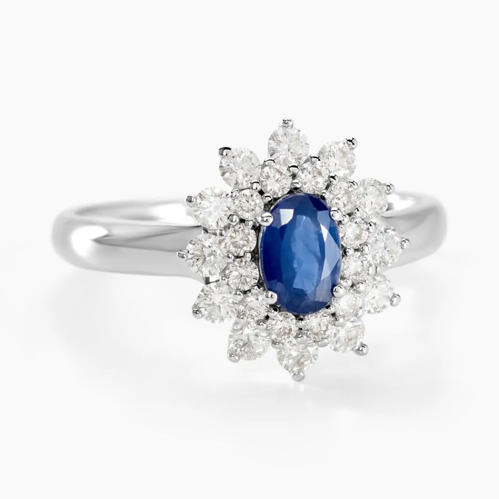 Marc Orian Anniversaire De Mariage|Bagues Saphir > Bague Ivan Or Blanc Saphir Et Diamant