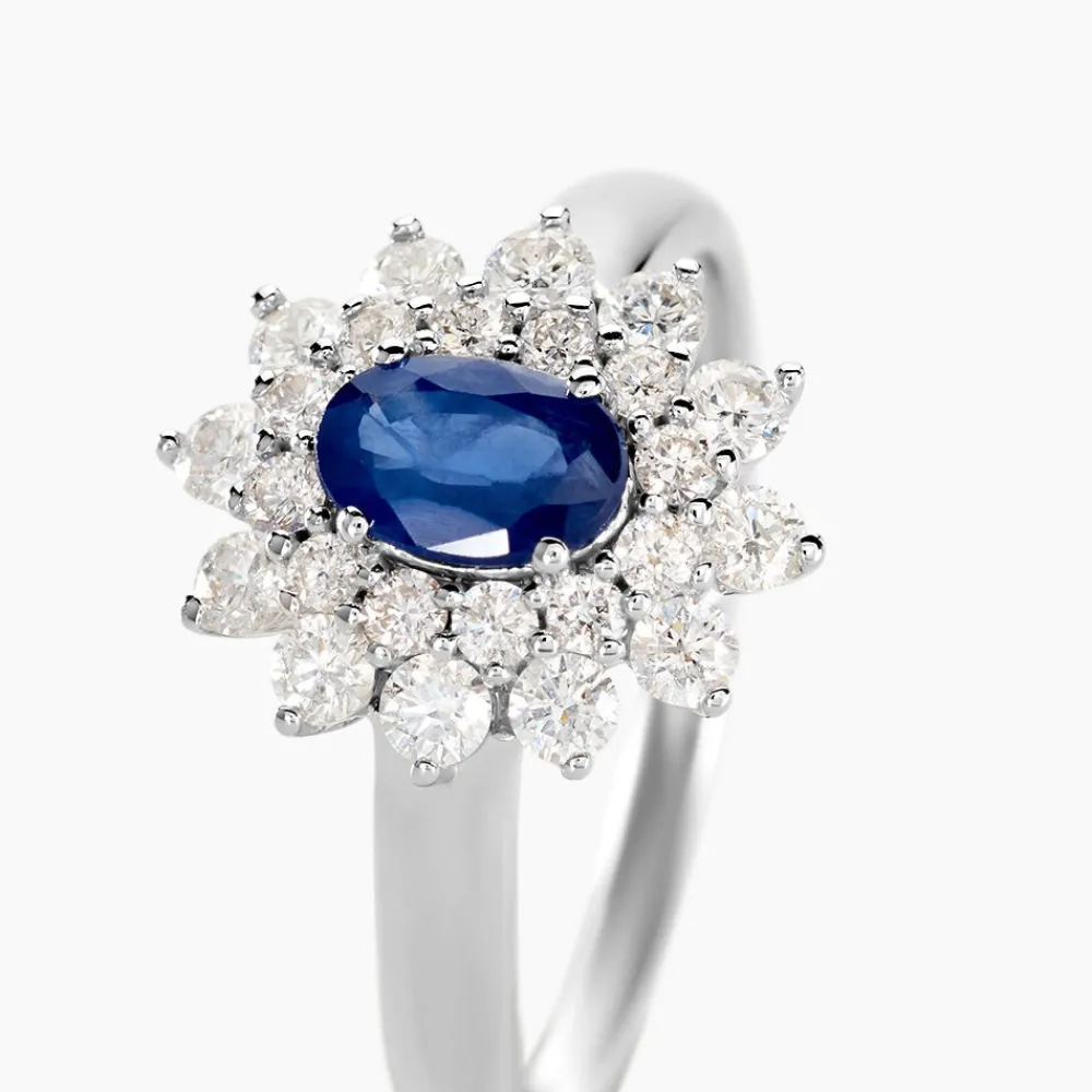 Marc Orian Anniversaire De Mariage|Bagues Saphir > Bague Ivan Or Blanc Saphir Et Diamant