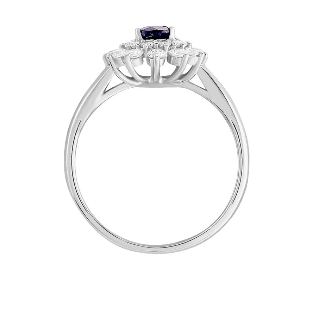 Marc Orian Anniversaire De Mariage|Bagues Saphir > Bague Ivan Or Blanc Saphir Et Diamant