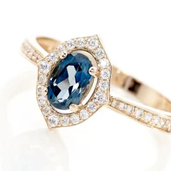Marc Orian Anniversaire De Mariage|Bagues > Bague Janna Or Rose Topaze Et Oxyde De Zirconium