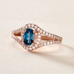 Marc Orian Anniversaire De Mariage|Bagues > Bague Jannha Or Rose Topaze Et Oxyde De Zirconium
