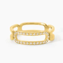 Marc Orian Bijoux Zirconium|Bagues > Bague Jannig Acier Jaune Oxyde De Zirconium