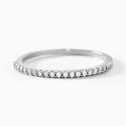 Bague Jaquelyn Argent Blanc Oxyde De Zirconium
