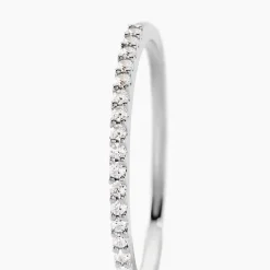 Bague Jaquelyn Argent Blanc Oxyde De Zirconium