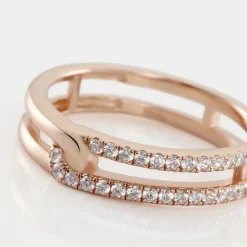 Bague Jessie Argent Rose Oxyde De Zirconium