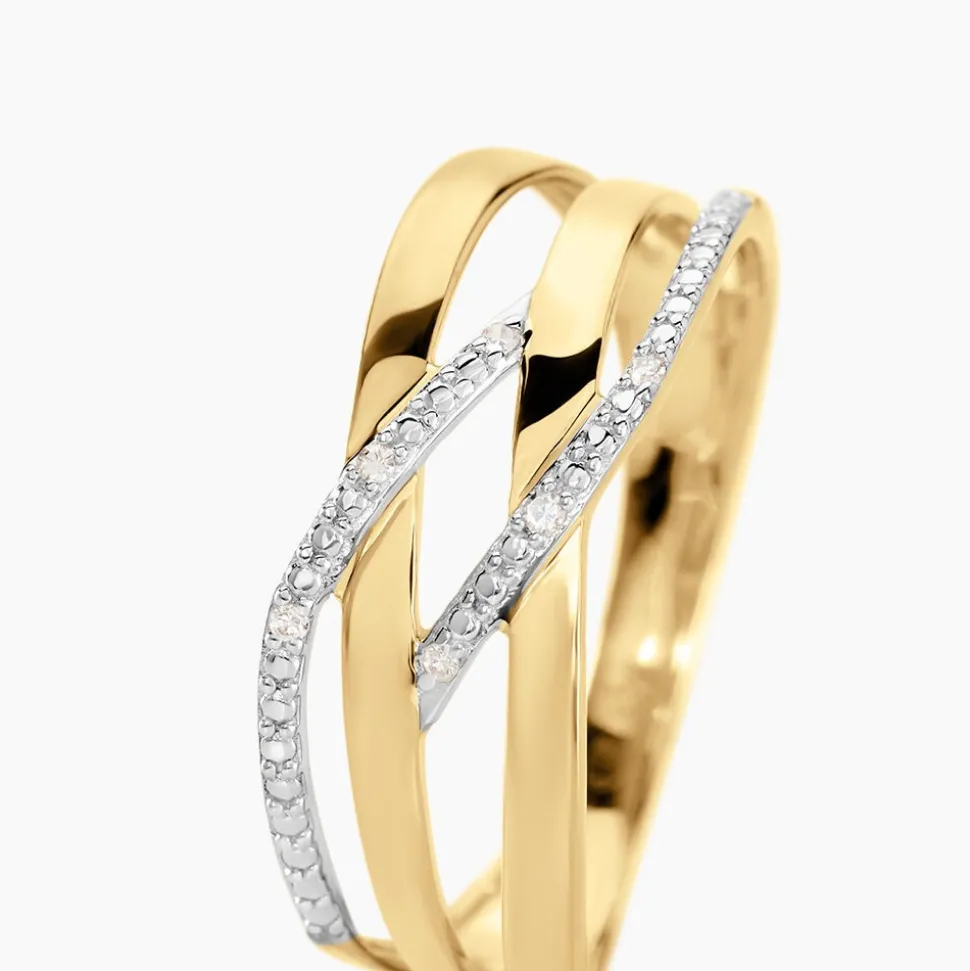 Bague Joassine Or Jaune Diamant