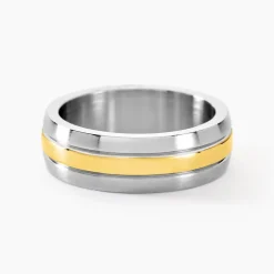 Bague John Acier Bicolore