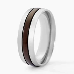 Bague John Acier Bicolore