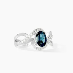 Marc Orian Anniversaire De Mariage|Bagues > Bague Josyne Or Blanc Topaze Et Oxyde De Zirconium