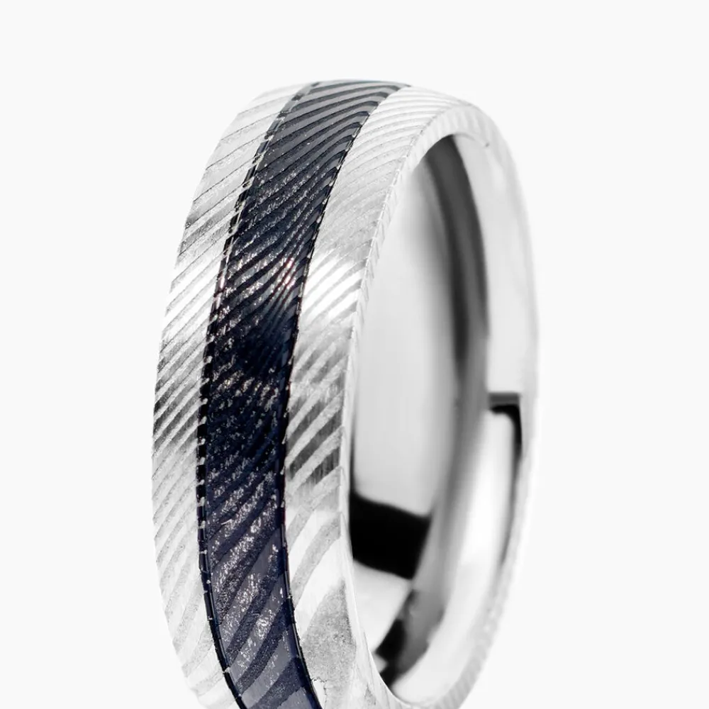 JOURDAN Bagues Homme|Bagues > Bague Acier Bicolore
