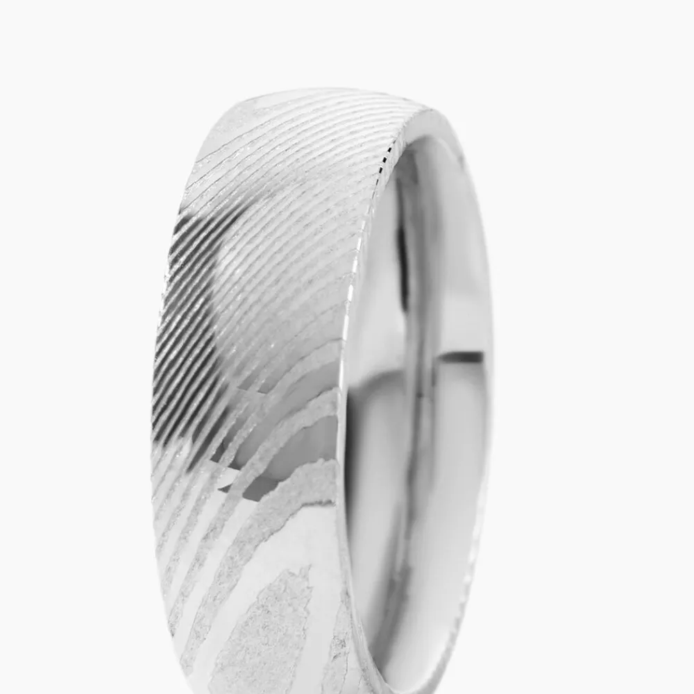 JOURDAN Bagues Homme|Bagues > Bague Acier Blanc