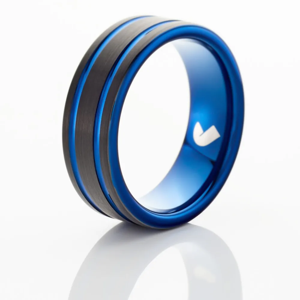 JOURDAN Bagues|Idées Cadeaux Homme > Bague Homme Bada Tungstene Noir