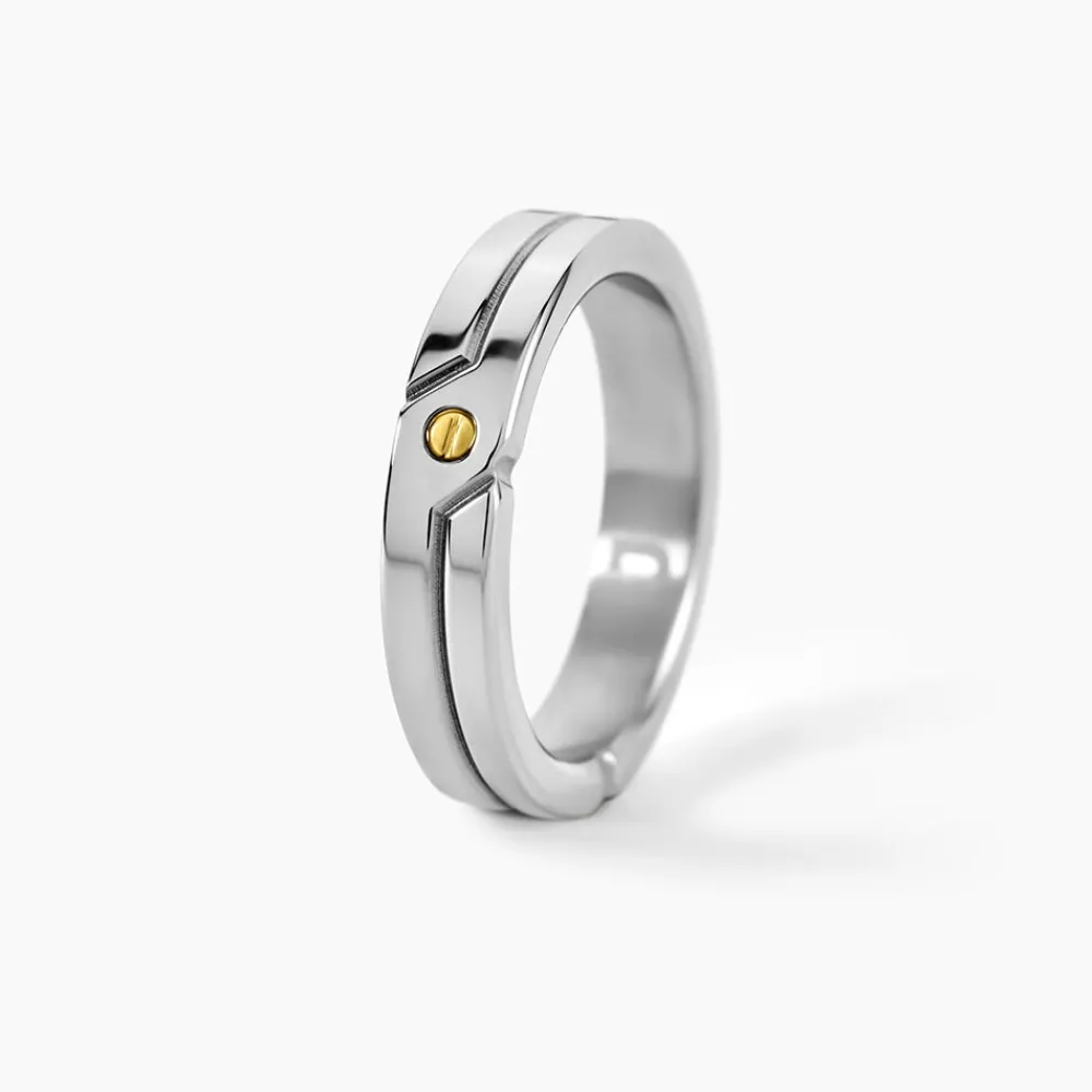 JOURDAN Bagues Homme|Bagues > Bague Ilker Acier Argenté