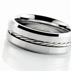 Bague Jourdan Iron Tungstene Blanc