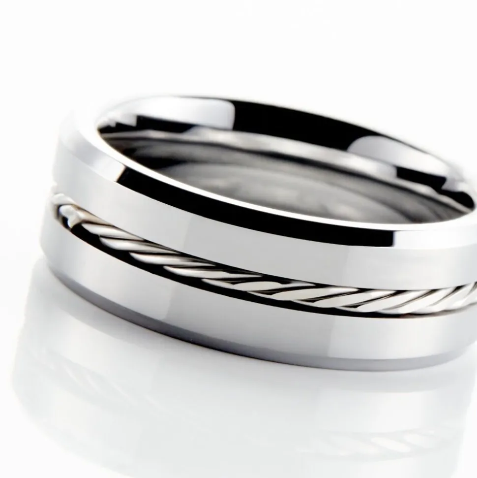 Bague Jourdan Iron Tungstene Blanc