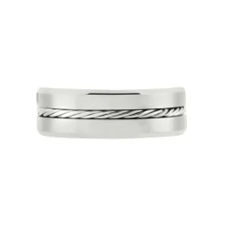 Bague Jourdan Iron Tungstene Blanc