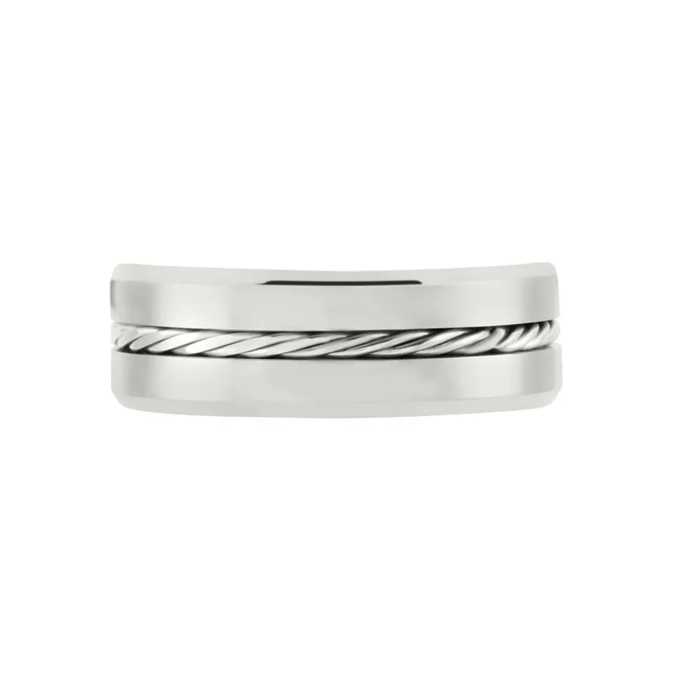 Bague Jourdan Iron Tungstene Blanc
