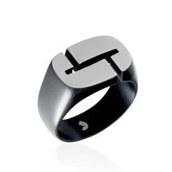 JOURDAN Bagues Homme|Bagues > Bague Jok Acier Gris