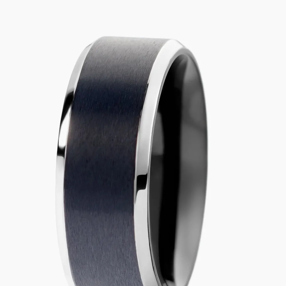 JOURDAN Bagues|Idées Cadeaux Homme > Bague Titane Bicolore