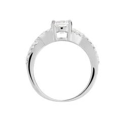 Bague Karin Argent Blanc Oxyde De Zirconium