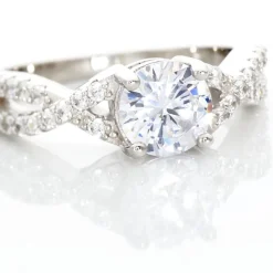 Bague Karin Argent Blanc Oxyde De Zirconium