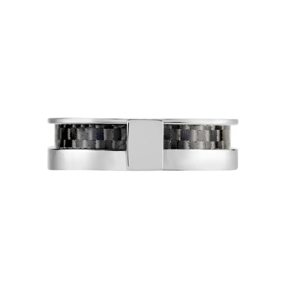 Bague Karly Acier Blanc