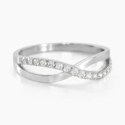 Bague Kassandre Argent Blanc Oxyde De Zirconium