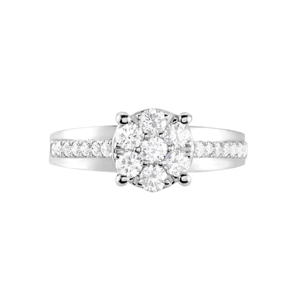 Marc Orian Bagues|Bijoux Platine > Bague Kate Ld Platine Blanc Diamant Synthétique