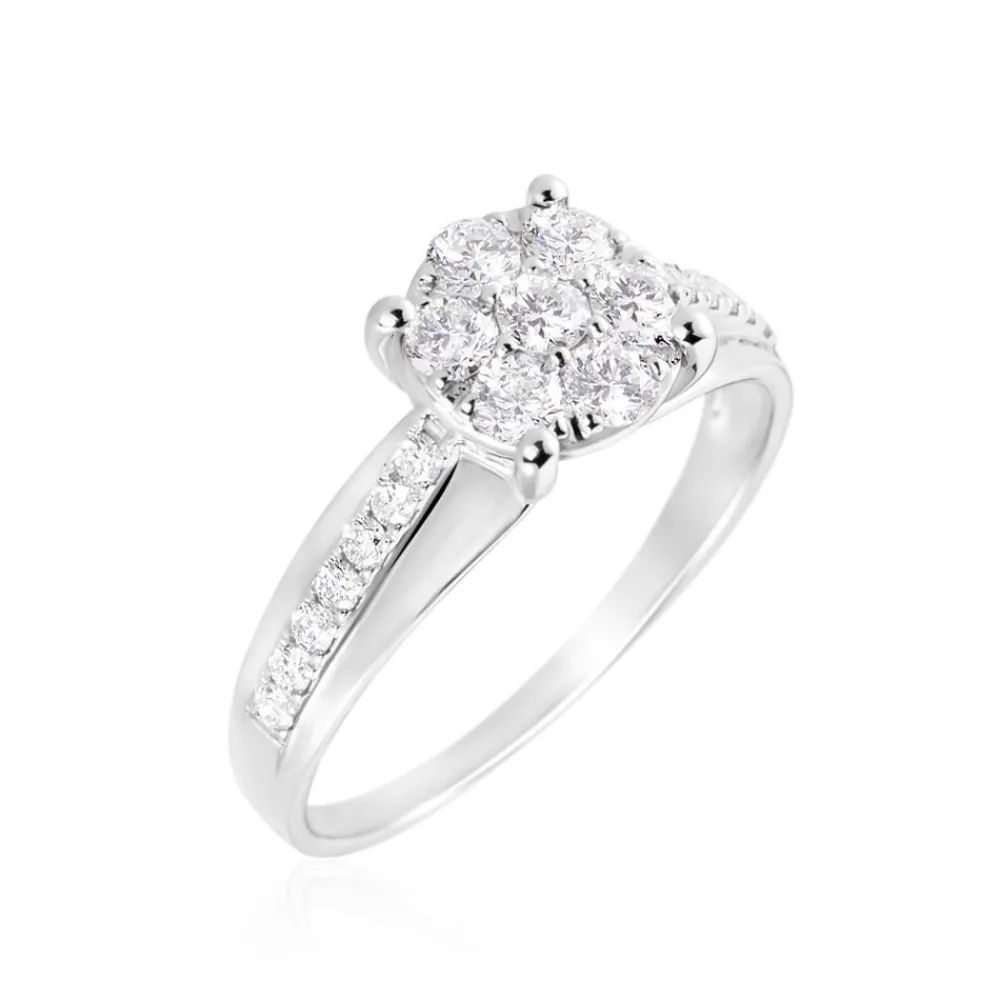 Marc Orian Bagues|Bijoux Platine > Bague Kate Ld Platine Blanc Diamant Synthétique