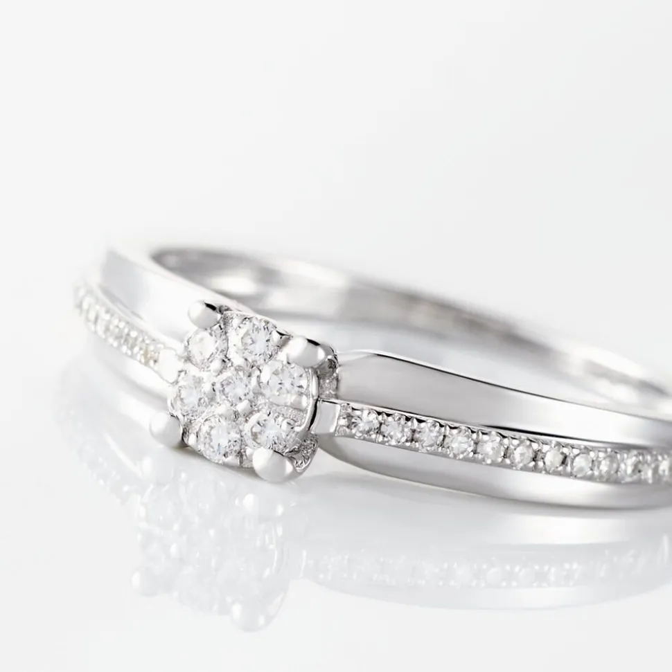 Bague Kate Or Blanc Diamant