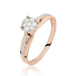 Bague Kate Or Rose Diamant