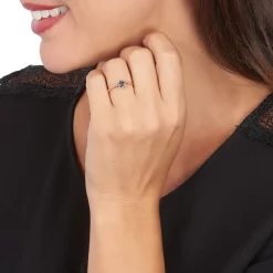 Marc Orian Bijoux Zirconium|Bagues > Bague Kathalyne Argent Rose Oxyde De Zirconium