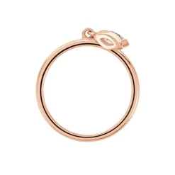 Bague Kenta Argent Rose Oxyde De Zirconium