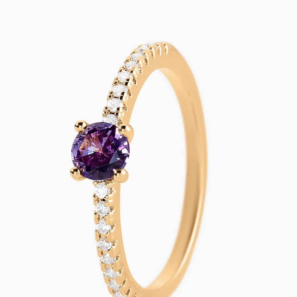 Bague Kurt Plaqué Or Jaune Oxyde De Zirconium