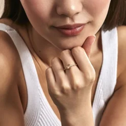 Bague Kurt Plaqué Or Jaune Oxyde De Zirconium