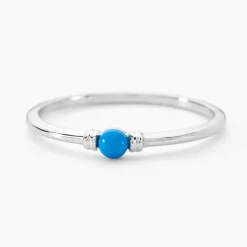 Marc Orian Bagues De Promesse|Bagues > Bague Laelle Argent Blanc Turquoise