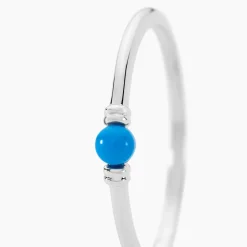Marc Orian Bagues De Promesse|Bagues > Bague Laelle Argent Blanc Turquoise