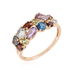 Marc Orian Anniversaire De Mariage|Bagues > Bague Leonice Or Rose Topaze Amethyste