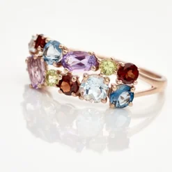 Marc Orian Anniversaire De Mariage|Bagues > Bague Leonice Or Rose Topaze Amethyste