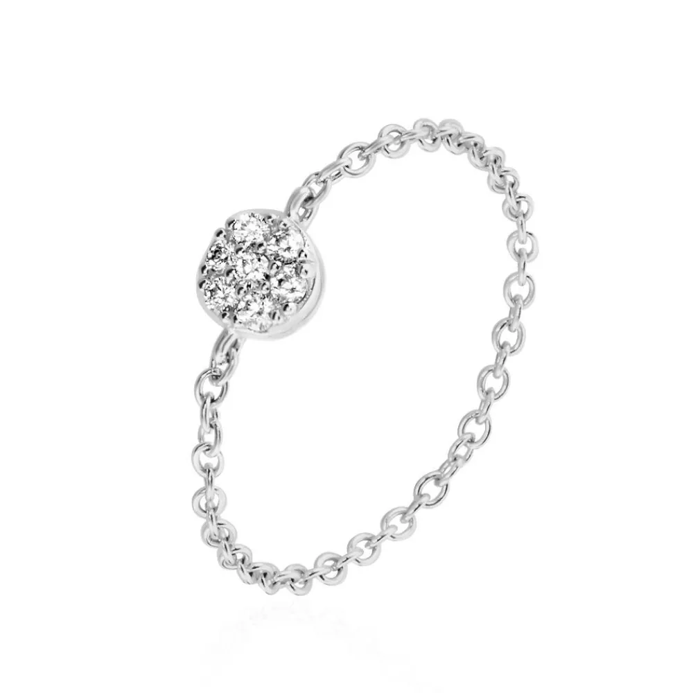 Marc Orian Bagues Fantaisie|Bijoux Zirconium > Bague Lesiane Argent Blanc Oxyde De Zirconium