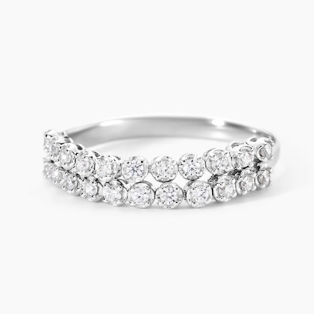 Marc Orian Bijoux Zirconium|Bagues > Bague Lexane Argent Blanc Oxyde De Zirconium