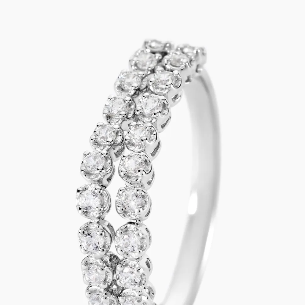 Marc Orian Bijoux Zirconium|Bagues > Bague Lexane Argent Blanc Oxyde De Zirconium