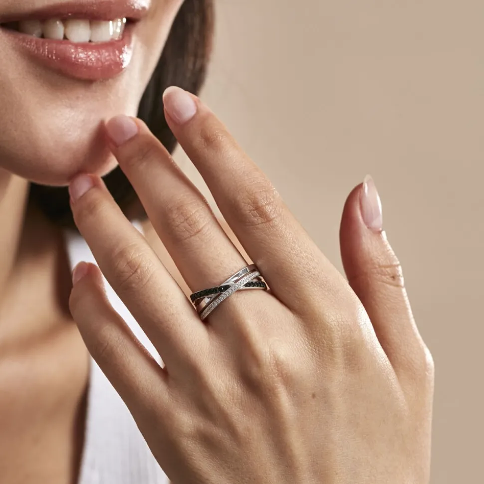 Bague Lilwenn Argent Blanc Oxyde De Zirconium
