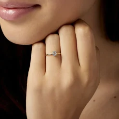 Bague Lily Or Jaune Topaze